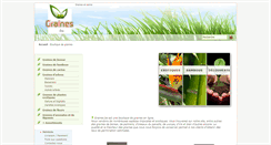 Desktop Screenshot of graines.be